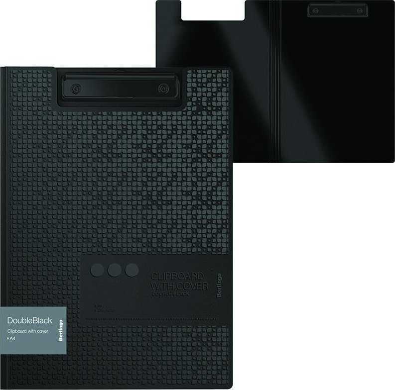 Teczka Clipboard su klipsem juoda, 1szt. Berlingo, Double Juodas