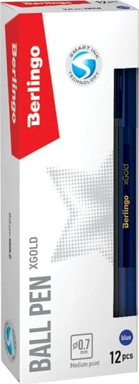 Berlingo Berlingo, ritininis tušinukas, mėlynas, 12vnt, 0,7mm, XGOLD