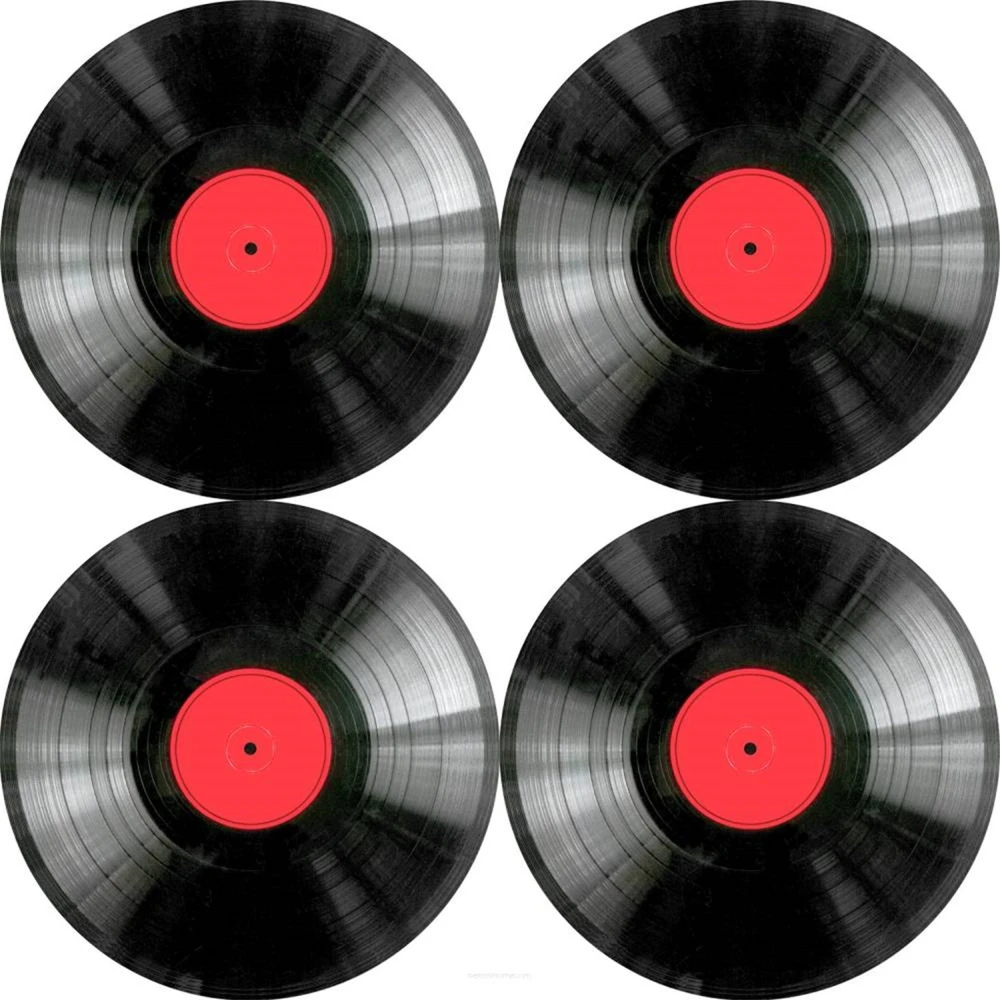 Bertoni Rinkinys 4D apvalių stalo kilimėlių rinkinys - VINILAS