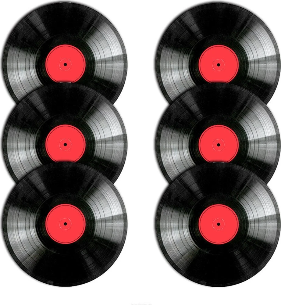 Bertoni Rinkinys 6D apvalių stalo kilimėlių rinkinys - VINILAS