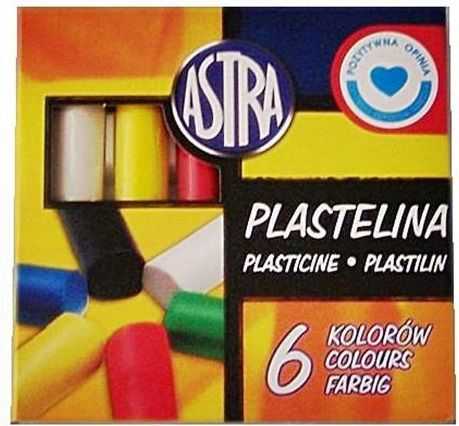 Astra Apvalus plastilinas vaikams 6 spalvos