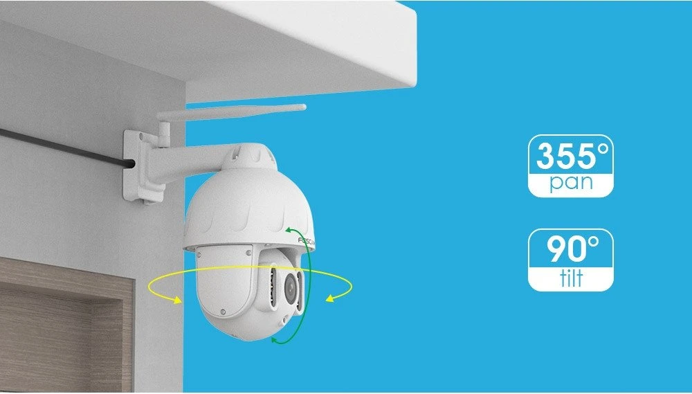 Foscam SD8P Baltas 8 MPIX WiFi besisukanti IP kamera