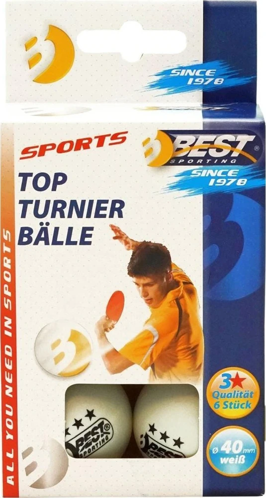 STALO TENISO KAMUOLIUKAI BEST SPORTING TOURNAMENT 3 ŽVAIGŽDUTĖS 6VNT. BALTI 231125
