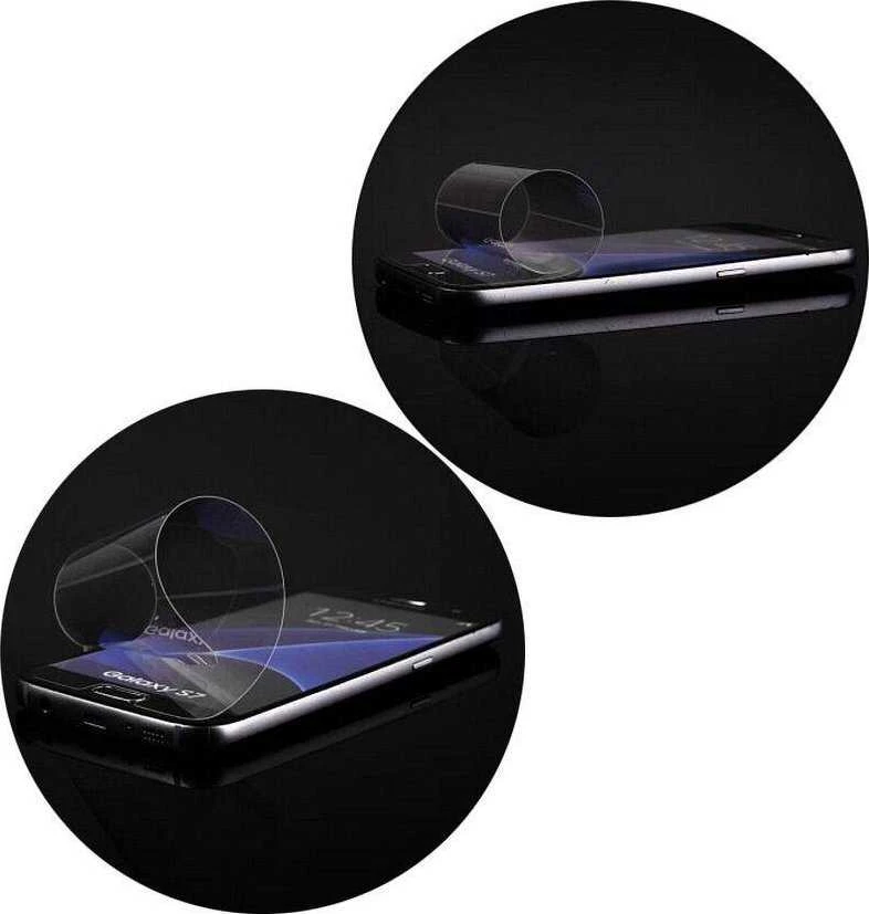 LCD apsauginis stikliukas Bestsuit Flexible Hybrid Glass 9H Samsung S901 S22/S911 S23 pritaikytas dėklui juodas