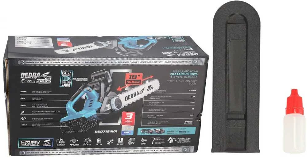 Dedra grandininis pjūklas DEDRA SAS+ALL DED7184VA, 18", 2x18v, be akumuliatorių ir kroviklio