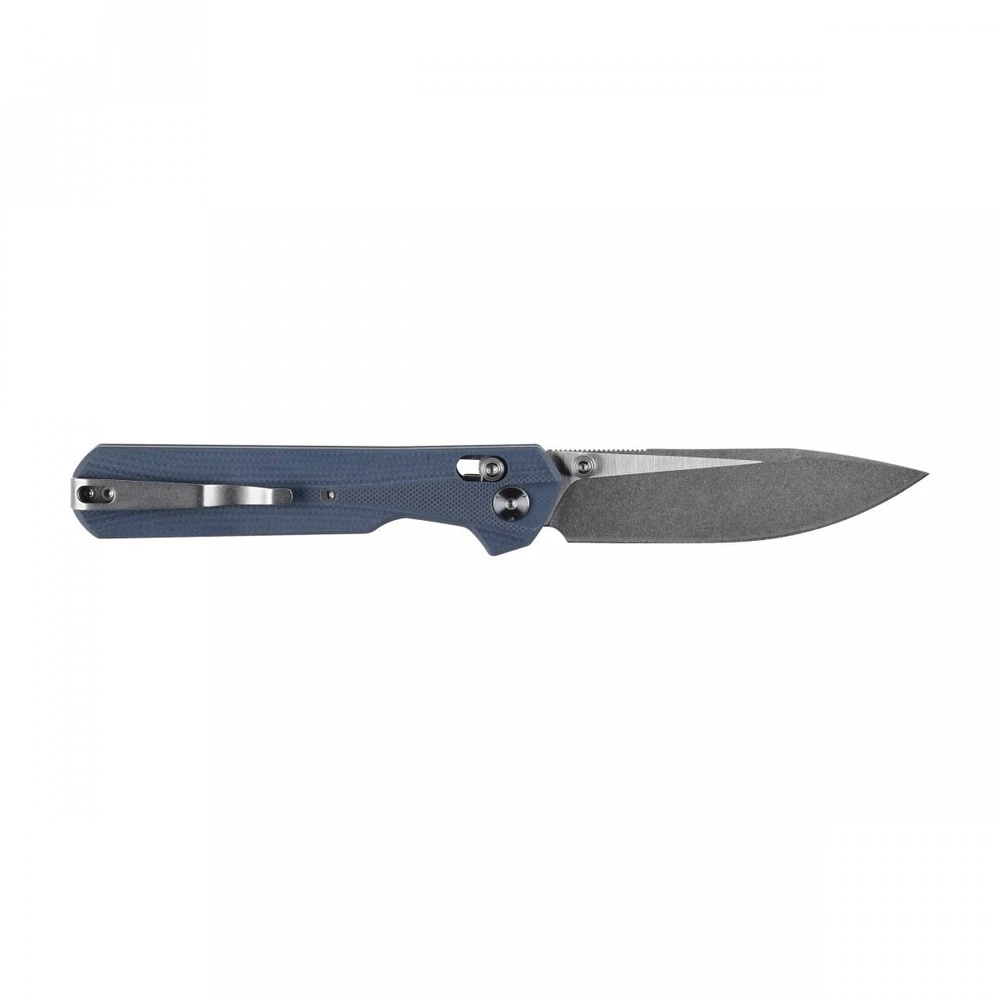 Sulankstomas peilis KNIVESPL The First Sandvik 14C28N, mėlynas G10, Stonewashed/Satin