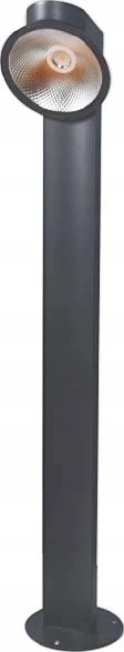 BestService Lumax Vesta LOB203 toršeras sodo šviestuvas IP54 lauko modernus stulpelio vamzdinis dubuo 1x6W LED 4000K grafitas