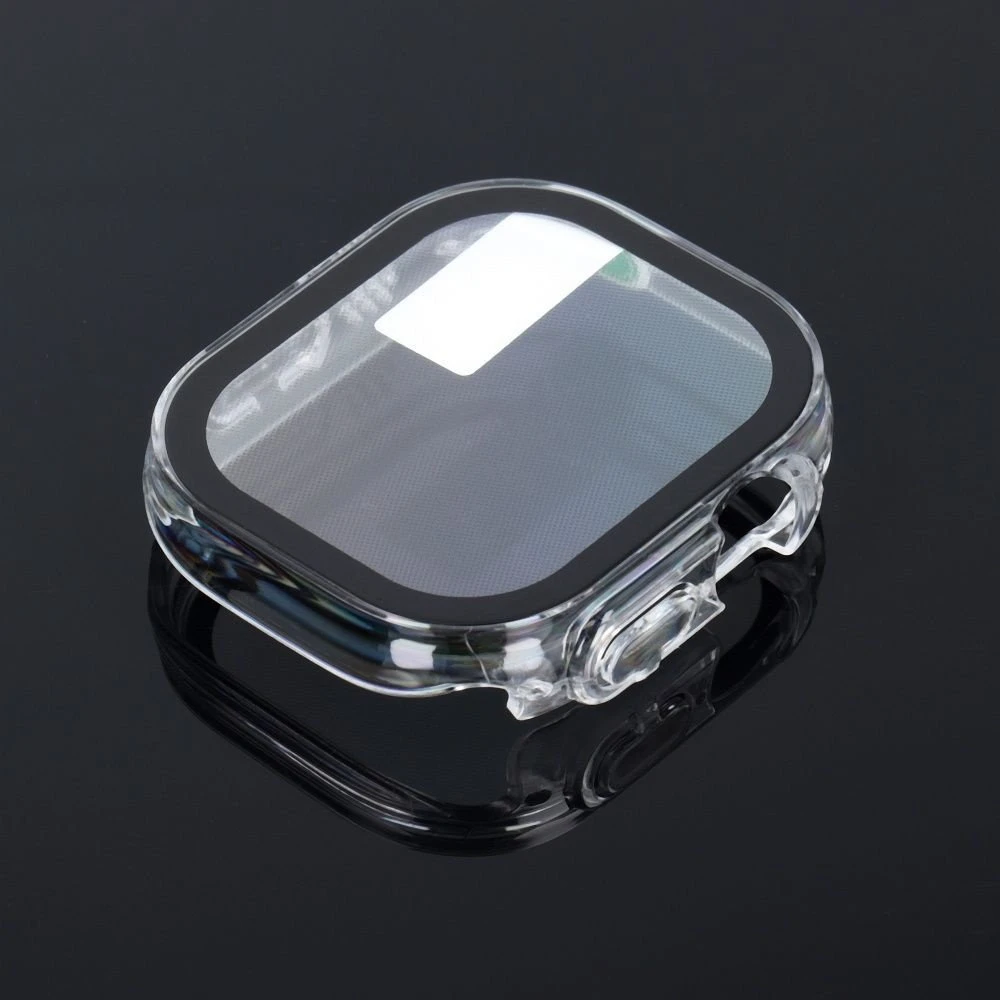 „Bestsuit“ dėklas su hibridiniu stiklu, skirtas „Apple Watch Ultra/Ultra 2“, 49 mm – skaidrus