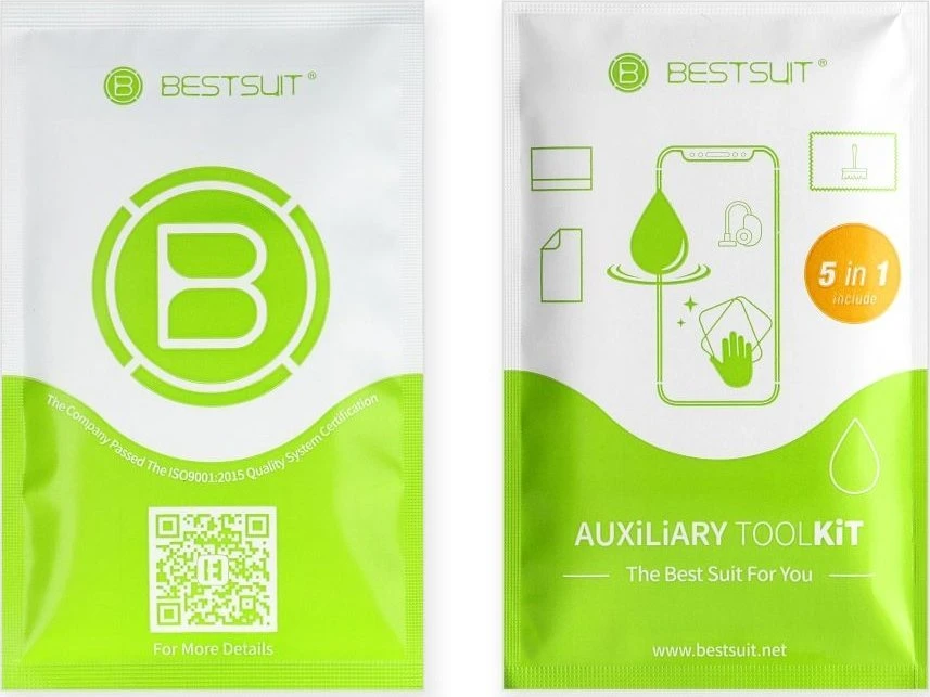 LCD apsauginis stikliukas Bestsuit Flexible Hybrid Glass 5D (Hot Bending) Samsung S918 S23 Ultra pritaikytas dėklui juodas