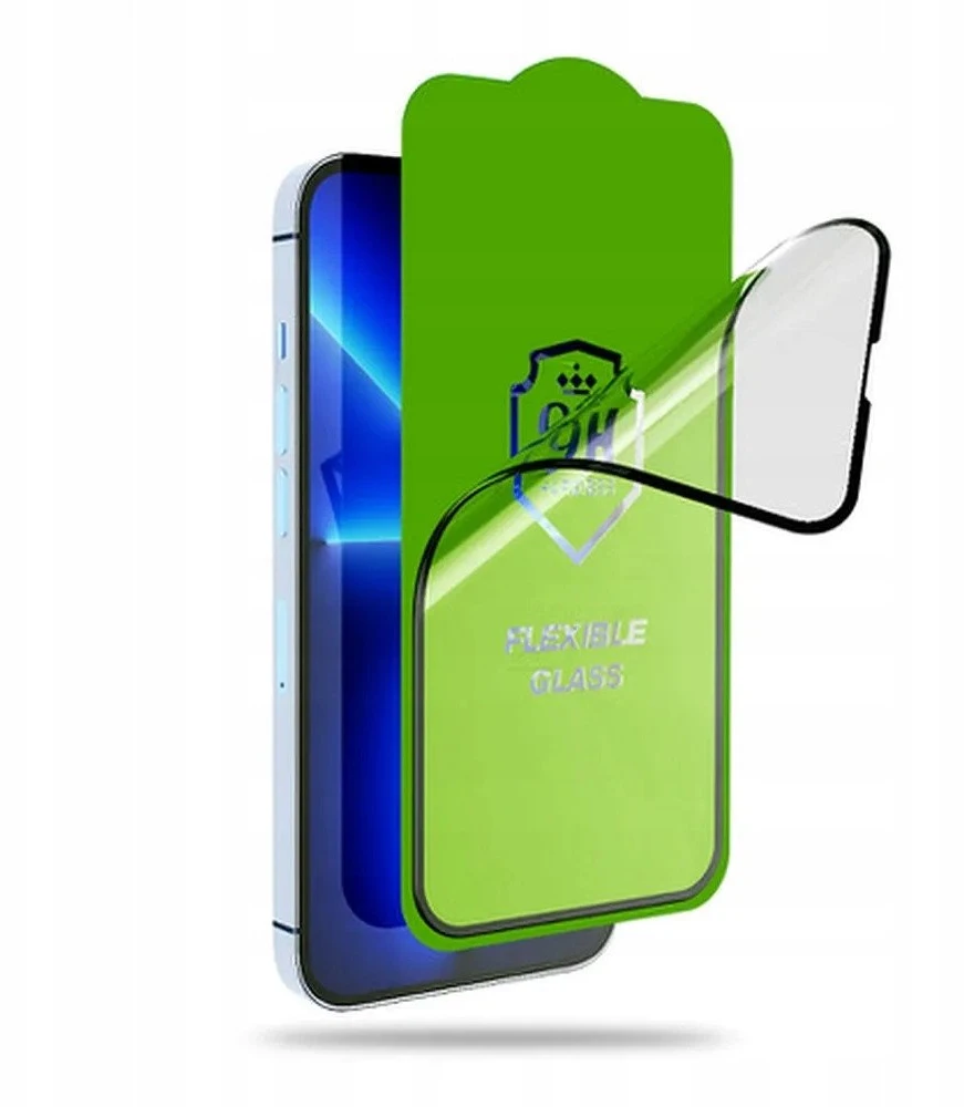 LCD apsauginis stikliukas Bestsuit Flexible Hybrid Glass 5D Samsung S936 S25 Plus pritaikytas dėklui juodas