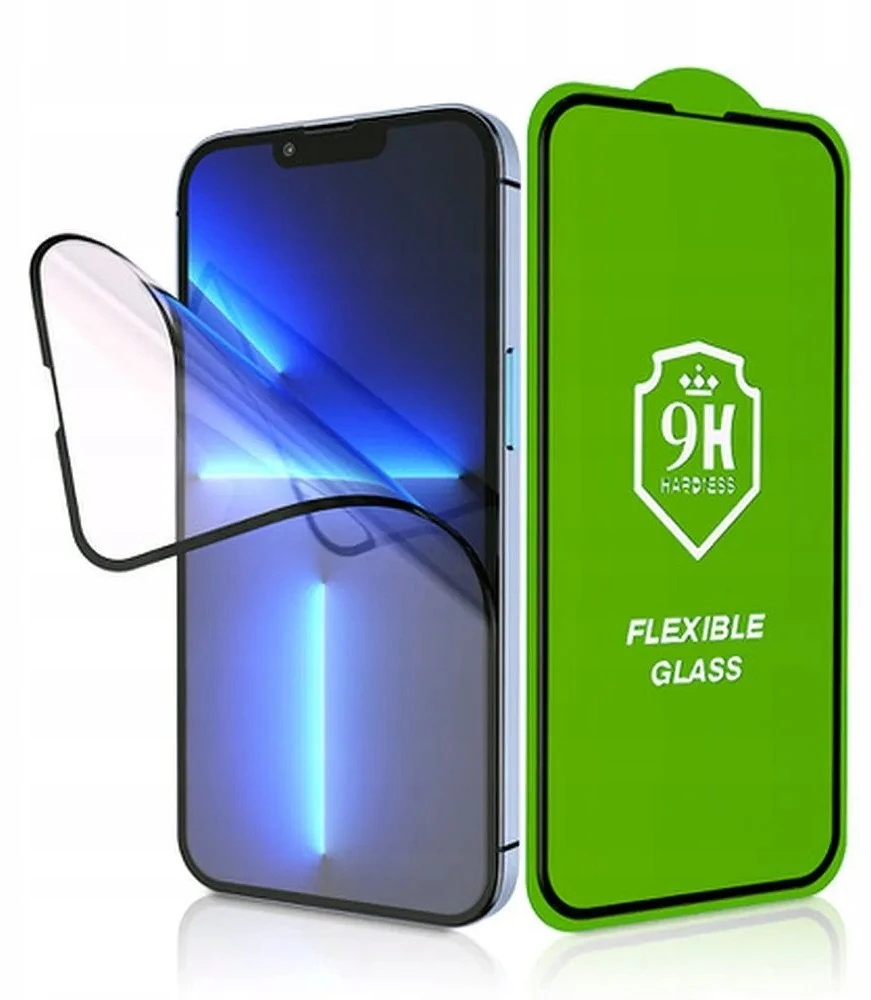 LCD apsauginis stikliukas Bestsuit Flexible Hybrid Glass 5D Samsung S931 S25 pritaikytas dėklui juodas