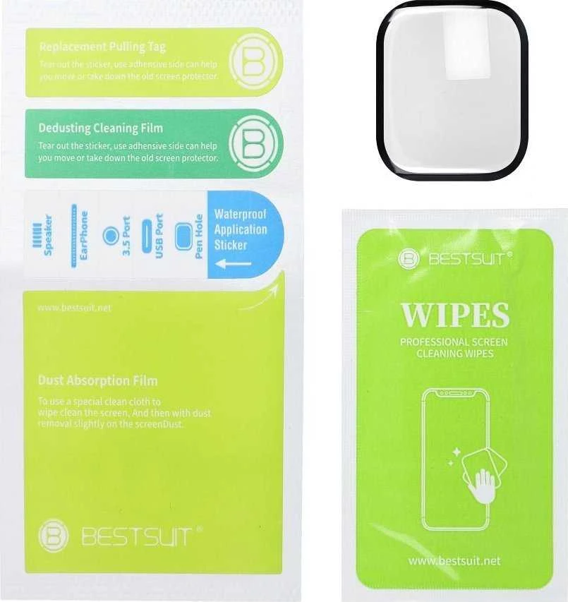 LCD apsauginis stikliukas Bestsuit Flexible Hybrid Glass 5D Apple Watch 7 45mm
