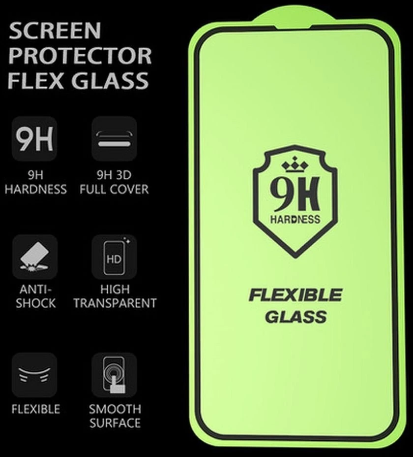 LCD apsauginis stikliukas Bestsuit Flexible Hybrid Glass 5D Samsung A155 A15 4G/A156 A15 5G pritaikytas dėklui juodas