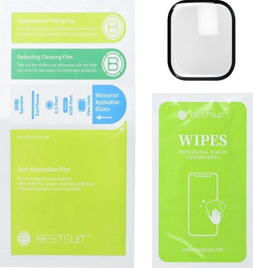 Bestsuit Flexible Hybrid Glass skirtas Apple Watch serijos SE-44mm