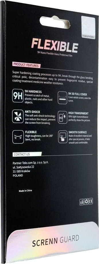 LCD apsauginis stikliukas Bestsuit Flexible Hybrid Glass 5D Apple iPhone 14 Pro pritaikytas dėklui juodas