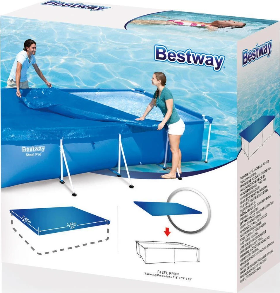 Bestway Flowclear Baseino uždangalas, 304x205x66cm