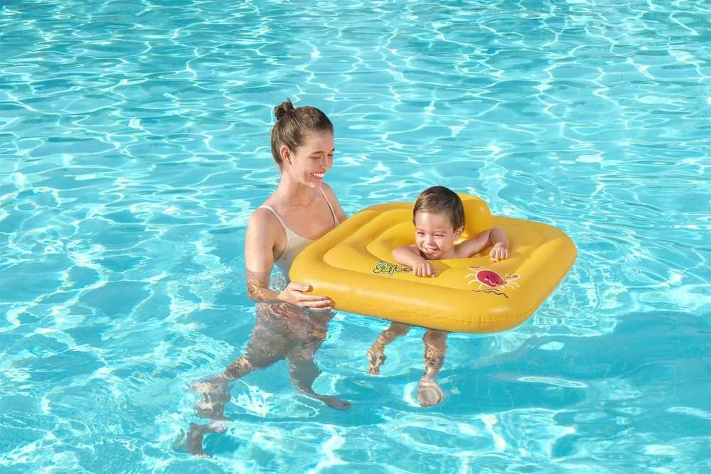 BESTWAY pripučiamas plaukimo ratas - sėdynė kūdikiui Swim Safe A 76cm, 32050