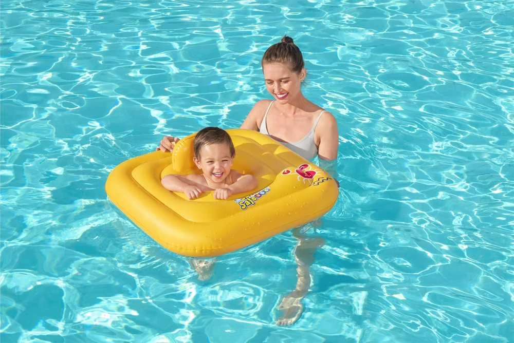 BESTWAY pripučiamas plaukimo ratas - sėdynė kūdikiui Swim Safe A 76cm, 32050