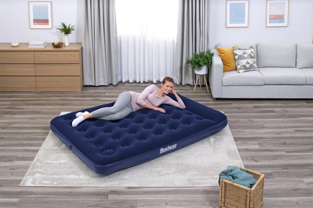 Bestway Air Mattress Queen pripučiamas čiužinys su įmontuota pompa 203x152 67226