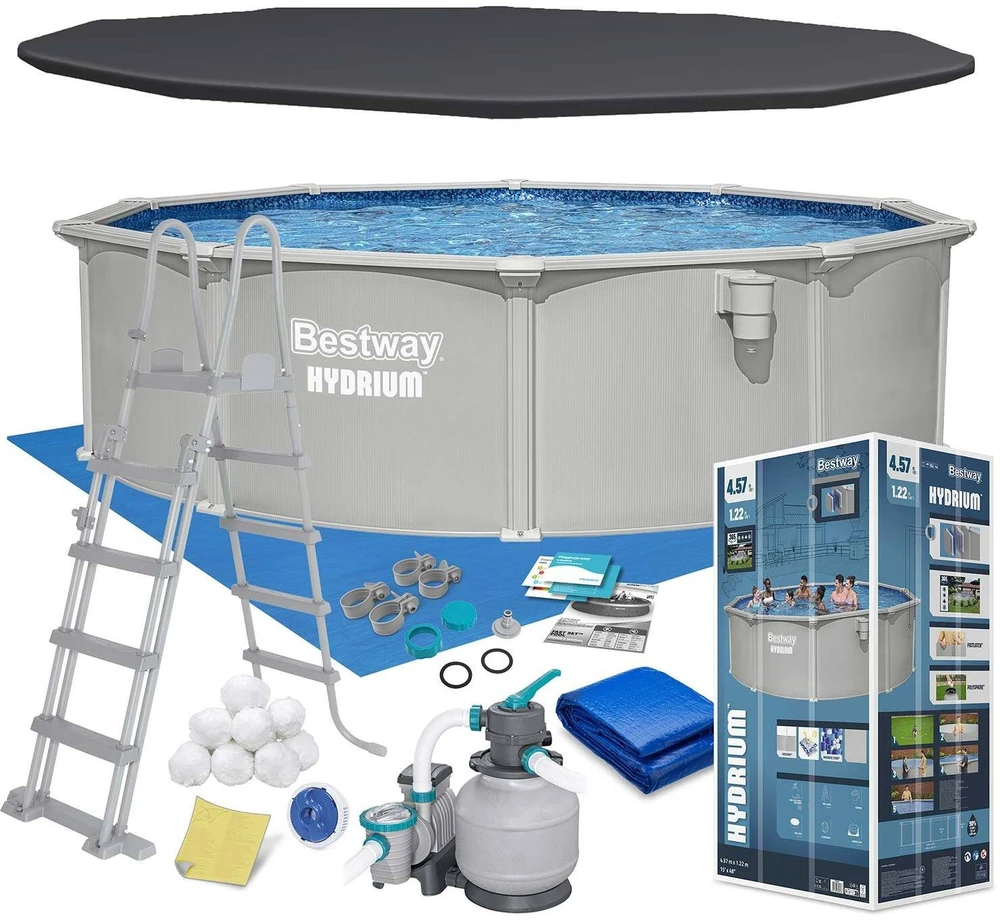 Bestway Baseinas sodo skydelis visus metus 457 x 122 cm 13w1 Priedai 56384