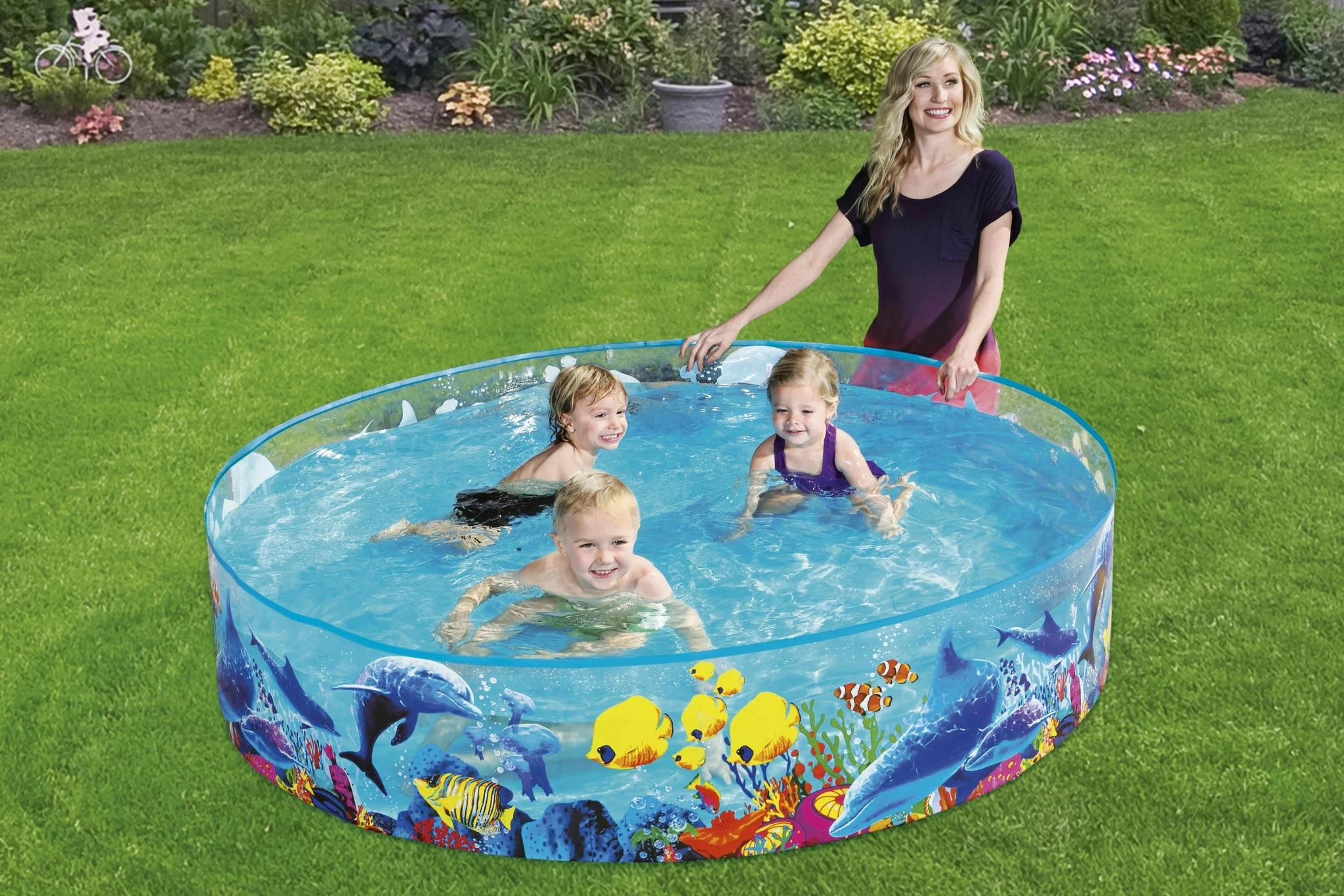 Ramstinis baseinas Bestway Fill N Fun Odyssey 55030, 183x38 cm, mėlynas