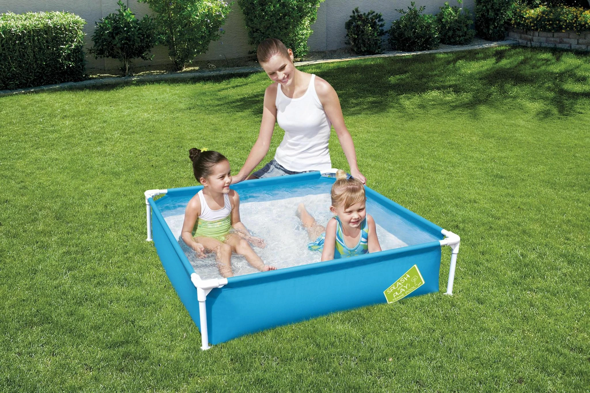 Laikrodis Bestway karkasinis baseinas, mėlynas 122x122x30,5cm (56217)