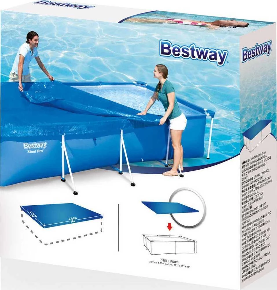 Bestway Baseino uždangalas Flowclear, 259x170cm