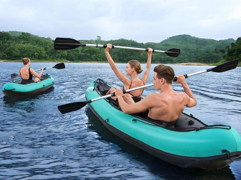 Bestway 2 asmenų kayak Ventura Elite X2 pripučiama valtis Hydro Force irklas 65052