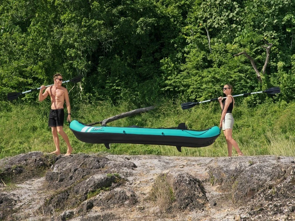 Bestway 2 asmenų kayak Ventura Elite X2 pripučiama valtis Hydro Force irklas 65052