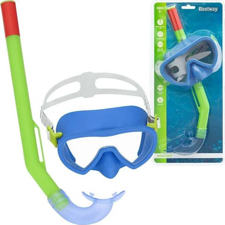 Bestway kaukė su vamzdeliu plaukimui 3+ 24036