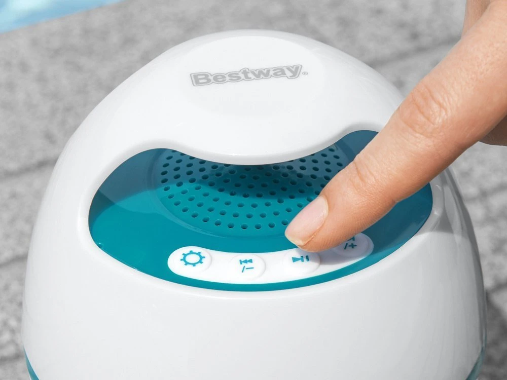 Bestway plaukiojantis MusicWave™ garsiakalbis su Bluetooth ir 58700 LED lempute