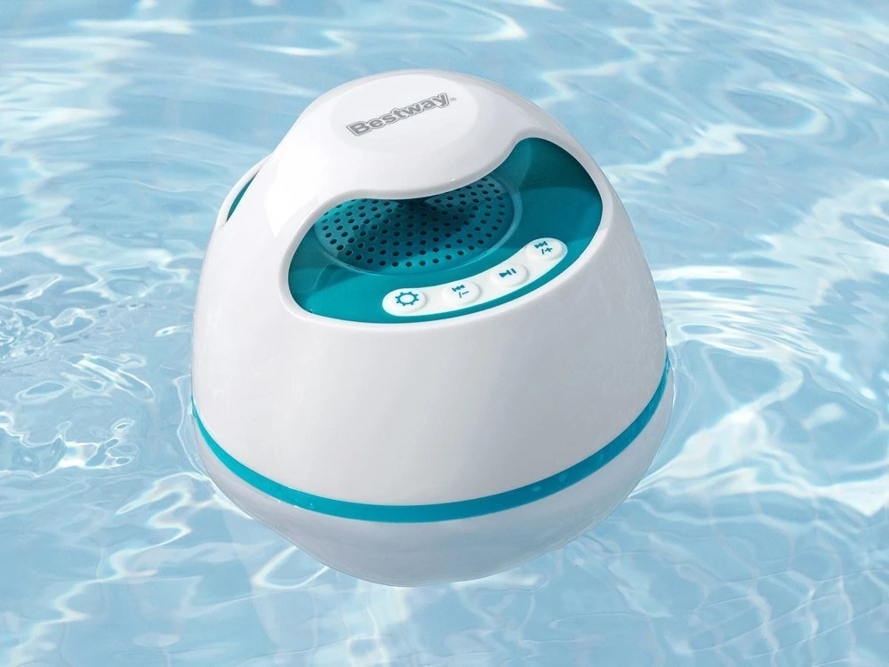Bestway plaukiojantis MusicWave™ garsiakalbis su Bluetooth ir 58700 LED lempute