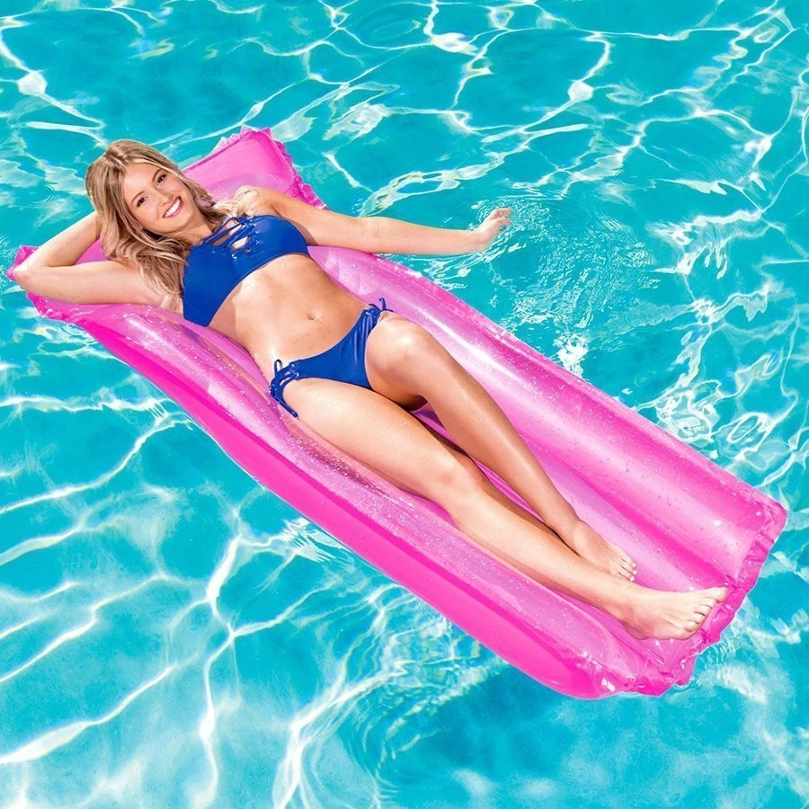 Pripučiamas plaukimo čiužinys Bestway, 183 x 76 cm, rožinis
