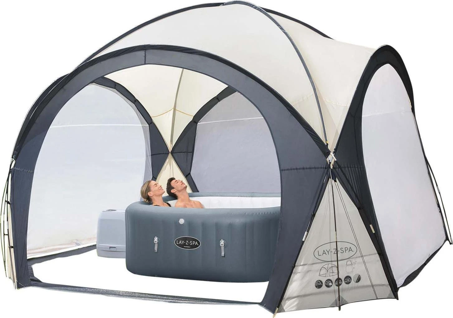 Bestway Lay-Z-Spa Palapinė sūkurinėms vonioms, 390x390x255cm