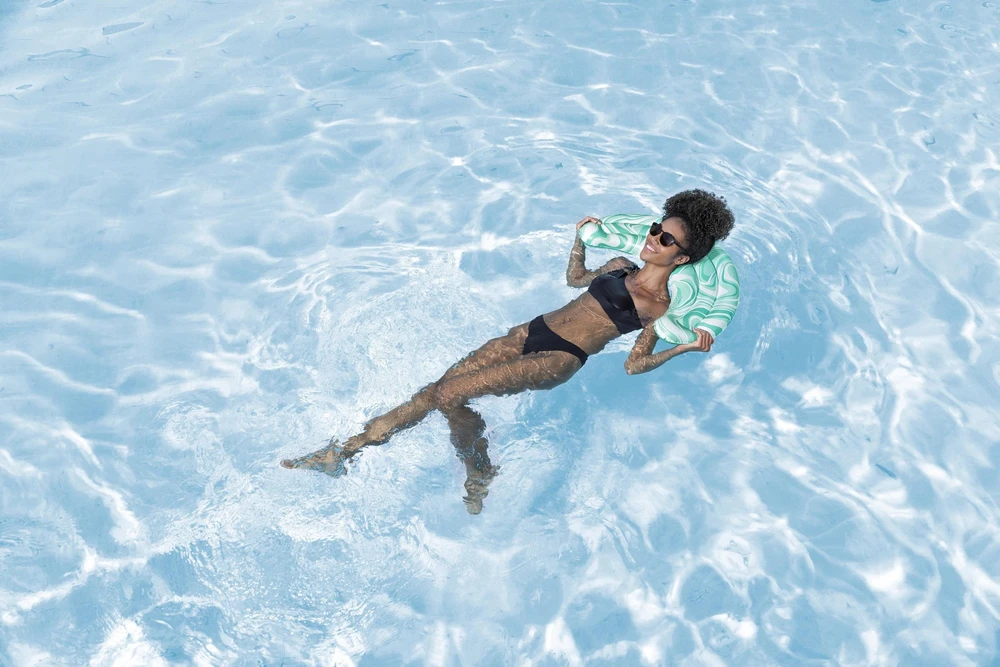 Inflatable float Bestway AQUALUNA. mėlynas. 80 x 48 cm