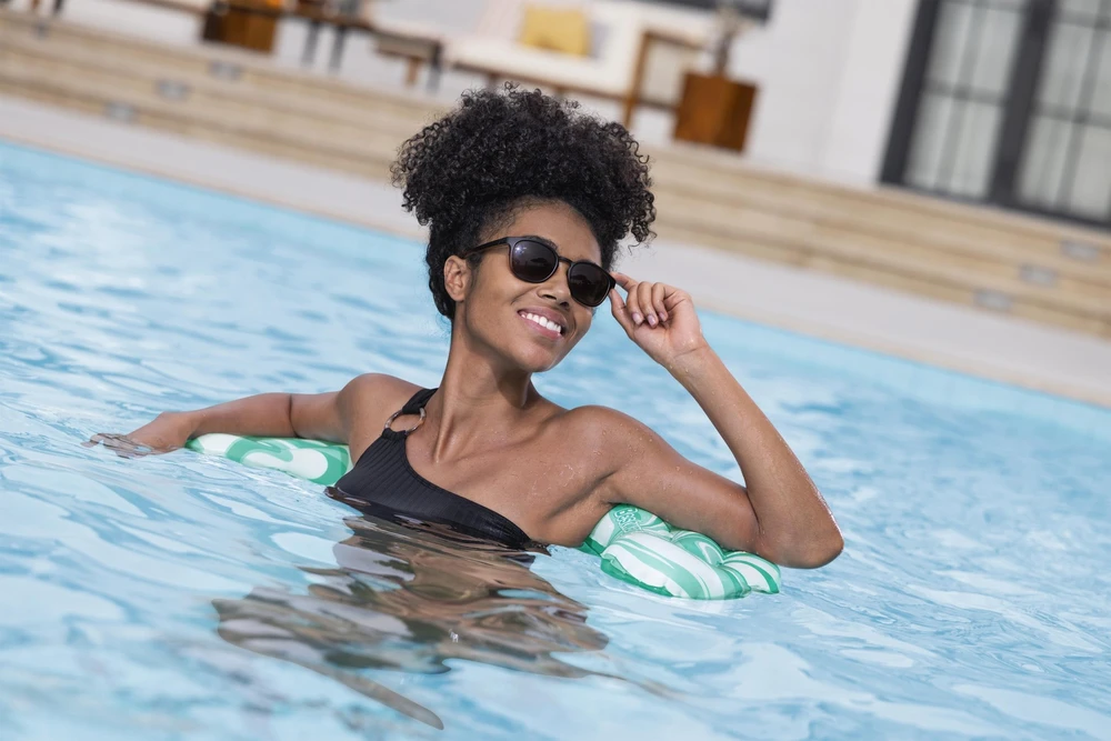 Inflatable float Bestway AQUALUNA. mėlynas. 80 x 48 cm