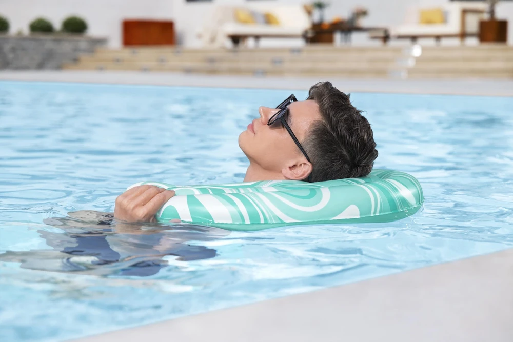 Inflatable float Bestway AQUALUNA. mėlynas. 80 x 48 cm