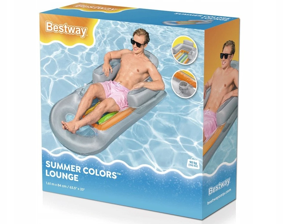 Bestway čiužinys su pripučiamu atlošu 1,61m 43028