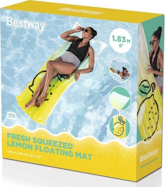 Bestway pripučiamas čiužinys Vanduo LEMON 183 x 69 cm 44122