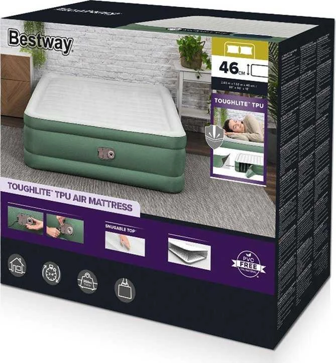 "Bestway" pripučiamas dvivietis pripučiamas čiužinys 203x152x46cm 69646