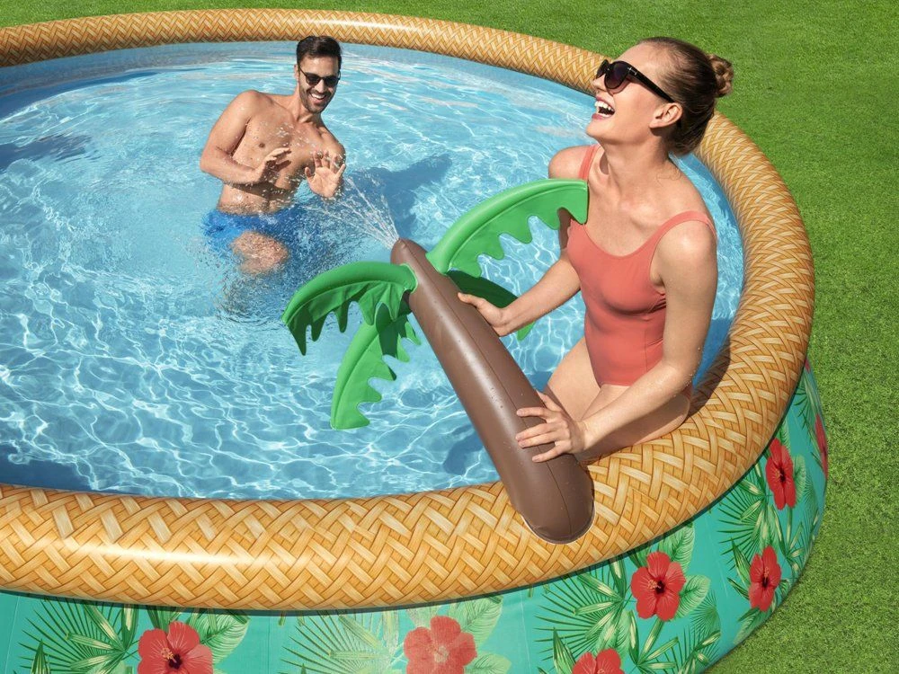 Bestway Pripučiamas baseinas Fast Set Paradise Palms, 457x84cm