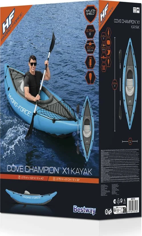 Bestway Hydro-Force Pripučiama vienvietė baidarė