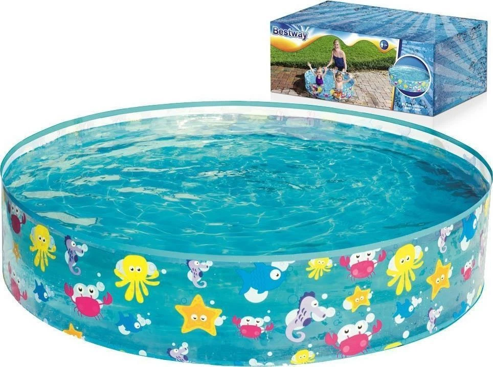 BESTWAY baseinas Spindinti jūra, skersmuo 1.22m x H25cm, 55028