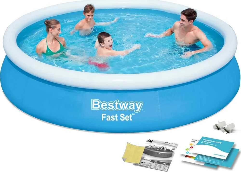 Bestway Fast Set 57273 antžeminis baseinas Pripučiamas baseinas Apskritas 5377 L Mėlyna