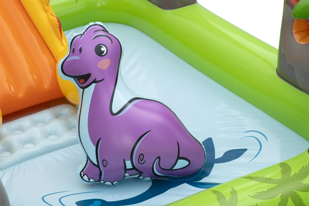 Bestway Vanduo žaidimų aikštelė DINOZAURAI 262x188x102cm su čiuožykla ir priedais 53172