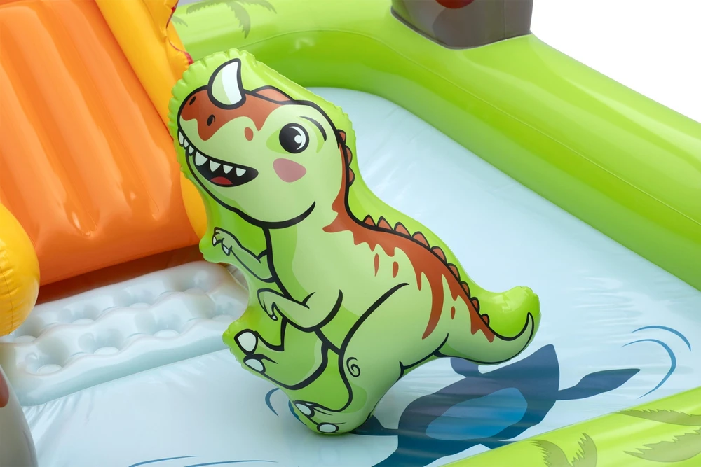 Bestway Vanduo žaidimų aikštelė DINOZAURAI 262x188x102cm su čiuožykla ir priedais 53172