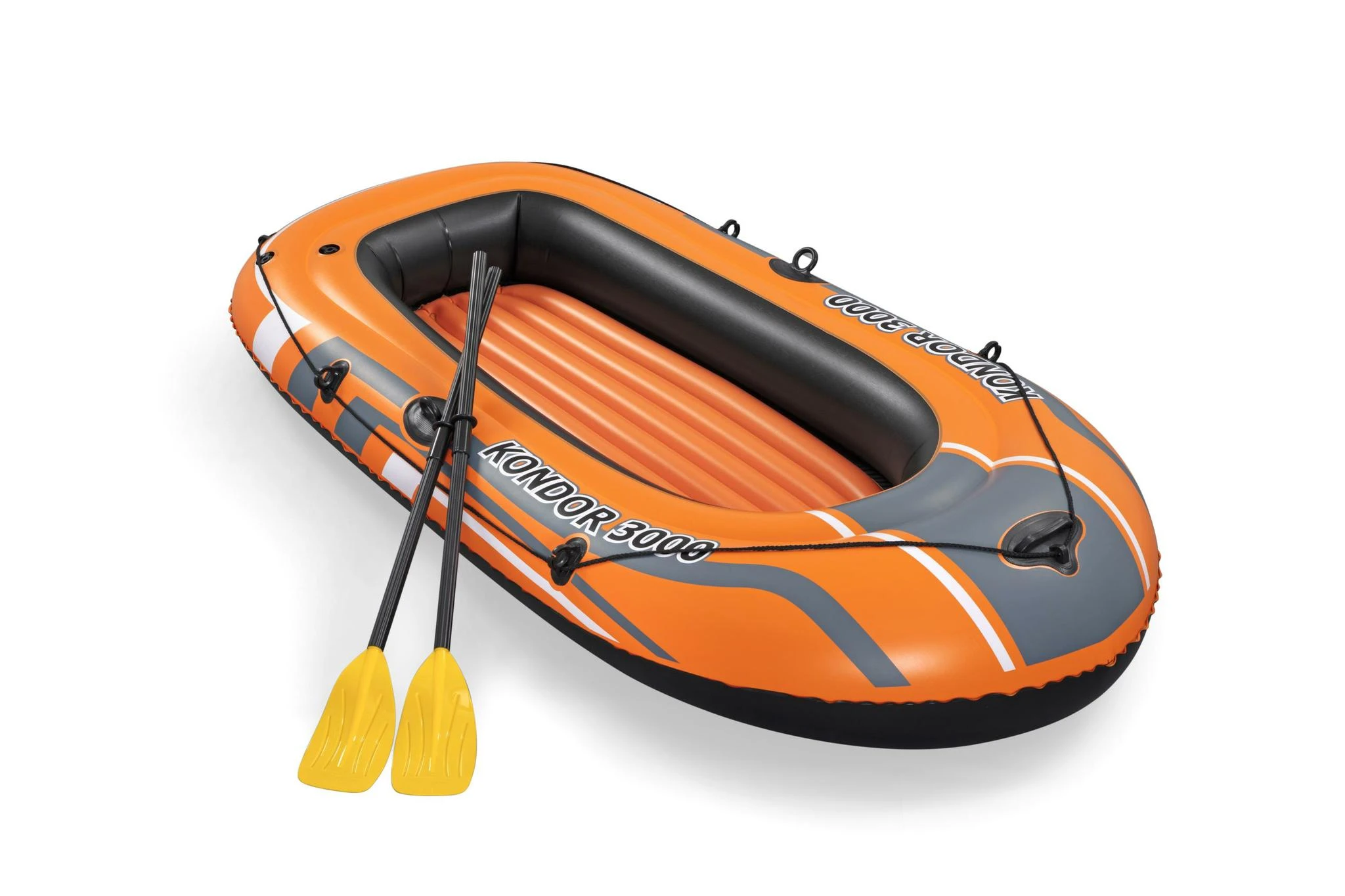 Bestway® pripučiama valtis skirta 2 suaugusiems ir vaikui Kondor 3000 rinkinys, 232 x 115 x 36 cm