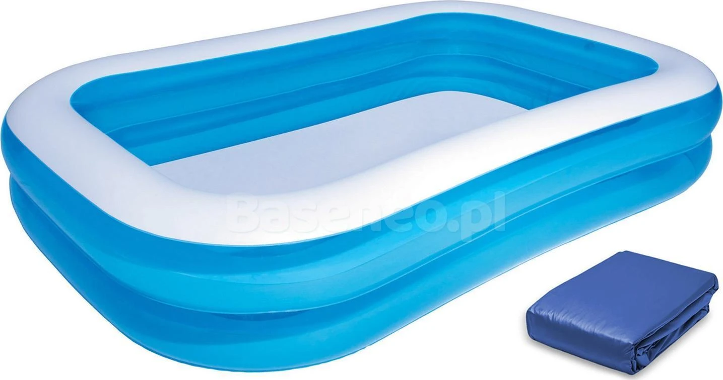 Pripučiamas šeimos baseinas 262 x 175 x 51 cm Bestway 54006 + uždangalas