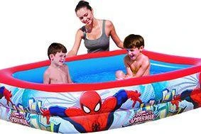 Pripučiamas baseinas Spiderman su besimaudančiais vaikais