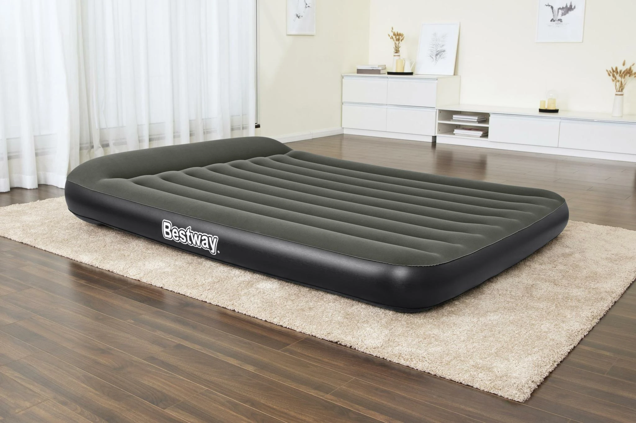 Bestway Pripučiamas čiužinys Tritech Airbed Queen su integruota pompa 67930 2.03m x 1.52m x 30cm